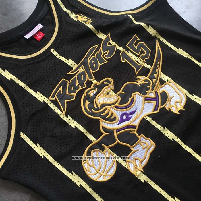 Camiseta Toronto Raptors Vince Carter #15 Mitchell & Ness 1998-99 Negro